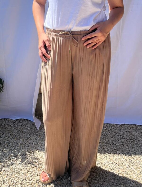 Pantalon Plissé Léger Confort