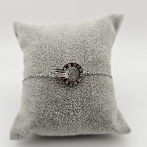GOURMETTE ARGENT EN ACIER INOXYDABLE