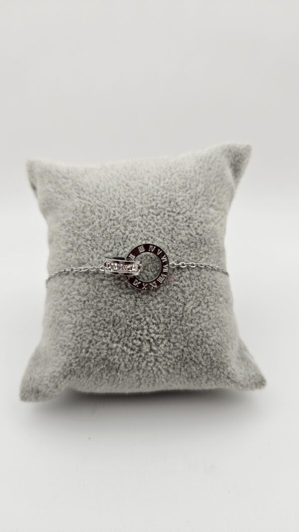 GOURMETTE ARGENT EN ACIER INOXYDABLE