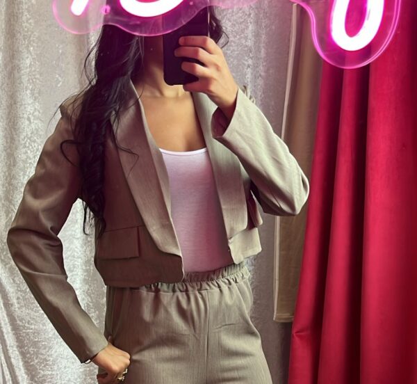 VESTE TAILLEUR SONIA TAUPE
