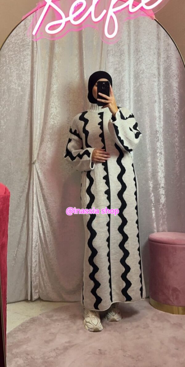 ROBE ZIGZAG NOIR