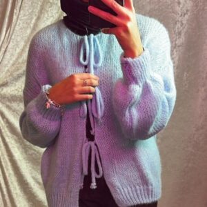 HAUT NOEUD BLEU CLAIR