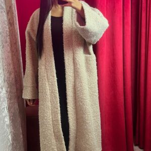 MANTEAU DOUDOU OVER SIZE BEIGE