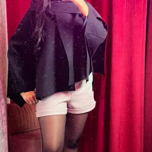 VESTE CAPE CLARA NOIRE