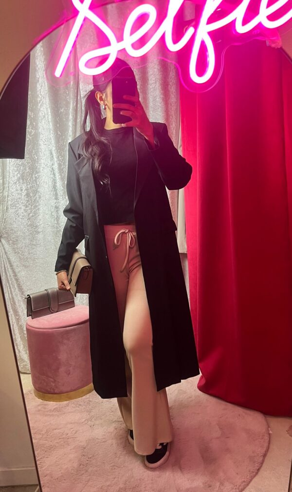 BLAZER LONG NOIR
