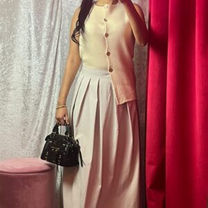 JUPE LONGUE SELMA BEIGE