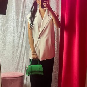 BLAZER SANS MANCHE BEIGE