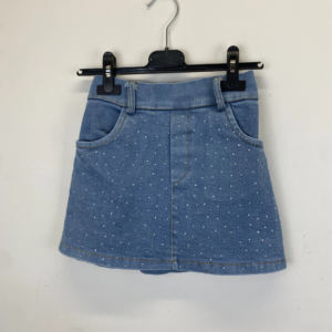 JUPE JEANS A STRASS ENFANT