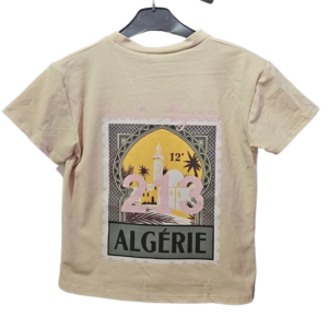 T-SHIRT BEIGE ALGERIE UNISEXE