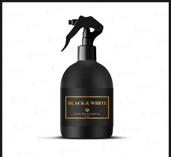 SPRAY TEXTILE ET INTERIEUR"BLACK AND WHITE" GRIS MONTAIGNE
