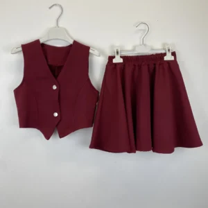 ENSEMBLE JUPE + HAUT GILET