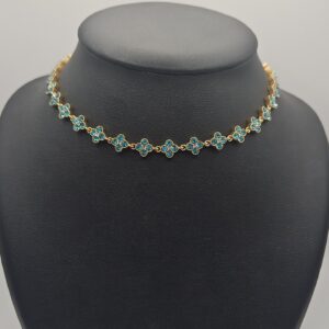 COLLIER FLORA TURQUOISE