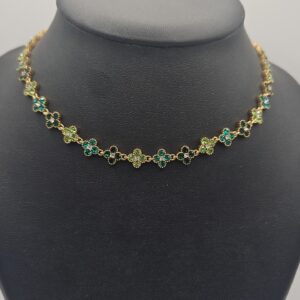 PARURE FLORA VERT