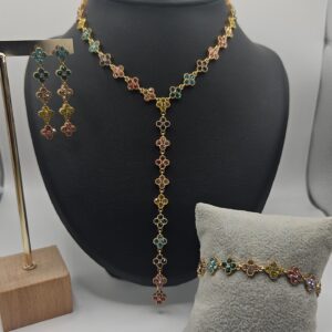 COLLIER FLORA DECOLETER MULTICOLOR