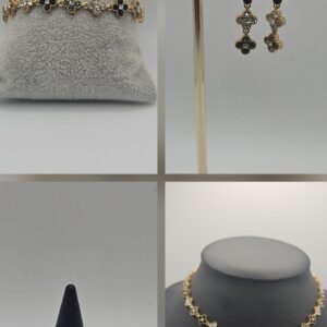 PARURE FLORA GRIS