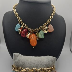 ENSEMBLE PIERRE MULTICOLORE